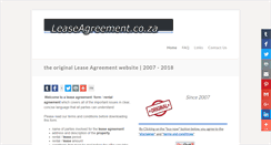 Desktop Screenshot of leaseagreement.co.za